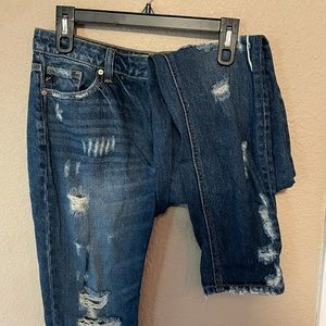 KanCan Distressed Denim Pants